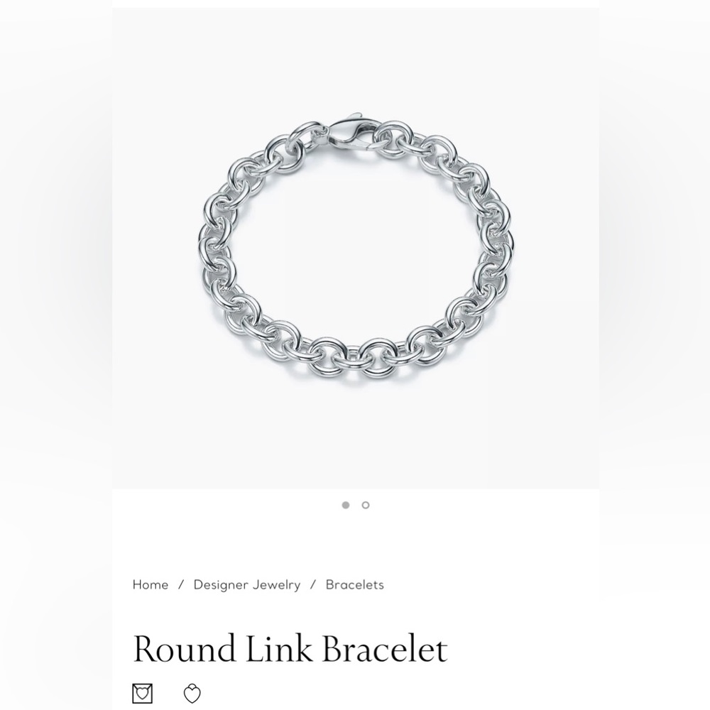 Tiffany & Co Round Link Bracelet 7.5in length